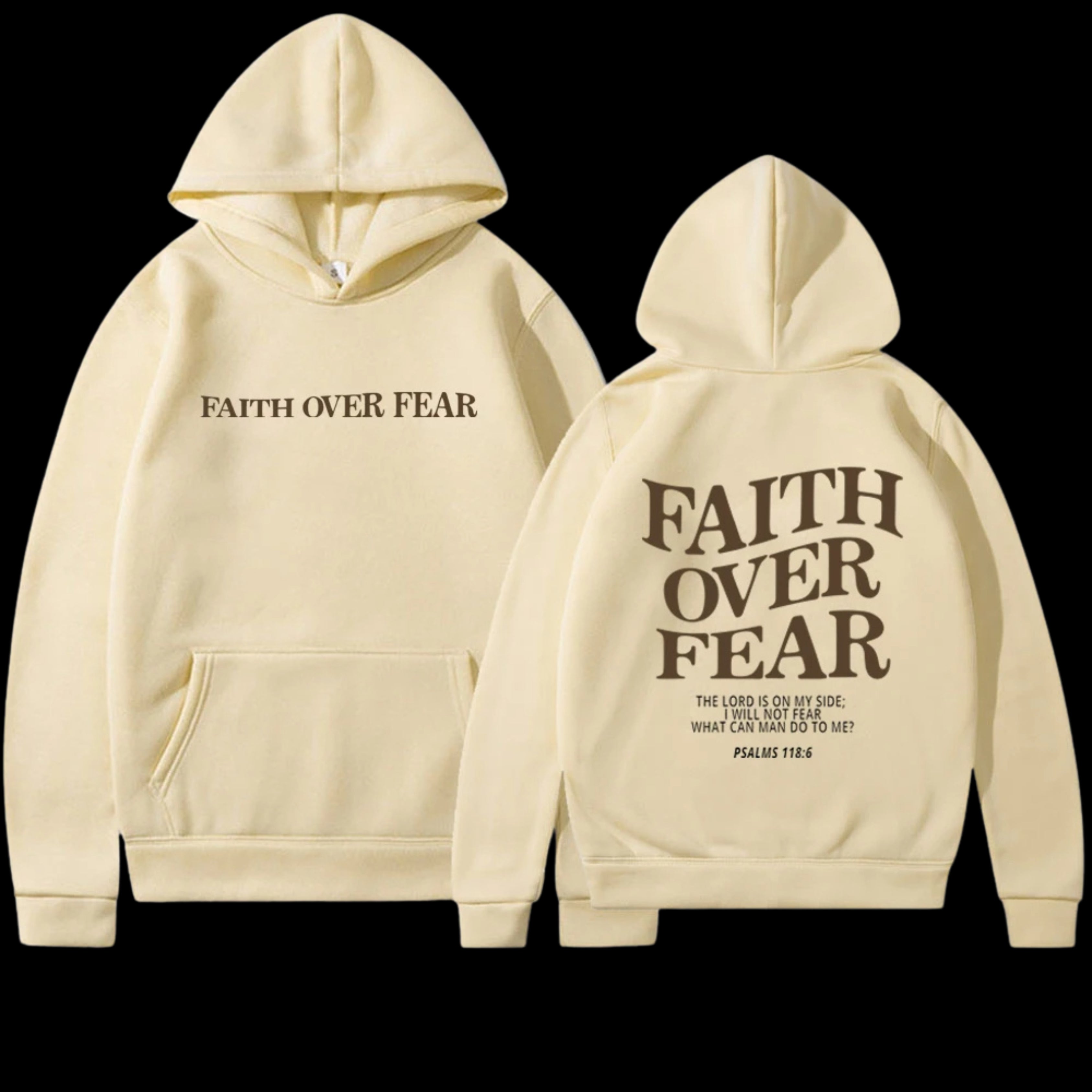 Faith Over Fear- Oversized Hoodie