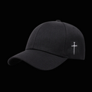 Three Nail Cross- Embroidered- Adjustable Hat